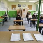 18.03.2021 Kielce. Szkoła Podstawowa nr 13. Próbny egzamin ósmoklasisty. Matematyka / Jarosław Kubalski / Radio Kielce