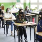 18.03.2021 Kielce. Szkoła Podstawowa nr 13. Próbny egzamin ósmoklasisty. Matematyka / Jarosław Kubalski / Radio Kielce