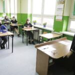 18.03.2021 Kielce. Szkoła Podstawowa nr 13. Próbny egzamin ósmoklasisty. Matematyka / Jarosław Kubalski / Radio Kielce