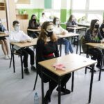 18.03.2021 Kielce. Szkoła Podstawowa nr 13. Próbny egzamin ósmoklasisty. Matematyka / Jarosław Kubalski / Radio Kielce