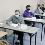 18.03.2021 Kielce. Szkoła Podstawowa nr 13. Próbny egzamin ósmoklasisty. Matematyka / Jarosław Kubalski / Radio Kielce