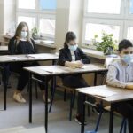 18.03.2021 Kielce. Szkoła Podstawowa nr 13. Próbny egzamin ósmoklasisty. Matematyka / Jarosław Kubalski / Radio Kielce