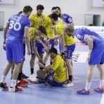 18.03.2021 Kielce. Mecz Łomża Vive Kielce - Orlen Wisła Płock. Kontuzja Daniego Dujszebajewa / Jarosław Kubalski / Radio Kielce