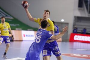 18.03.2021 Kielce. Mecz Łomża Vive Kielce - Orlen Wisła Płock. Alex Dujszebajew / Jarosław Kubalski / Radio Kielce