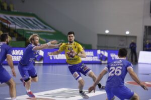 18.03.2021 Kielce. Mecz Łomża Vive Kielce - Orlen Wisła Płock. Wladislaw Kulesz / Jarosław Kubalski / Radio Kielce