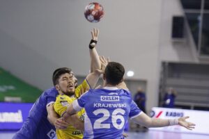 18.03.2021 Kielce. Mecz Łomża Vive Kielce - Orlen Wisła Płock. Wladislaw Kulesz / Jarosław Kubalski / Radio Kielce