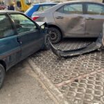 12.03.2021 Kielce. Kolizja na ul. Mielczarskiego / Wiktor Taszłow / Radio Kielce