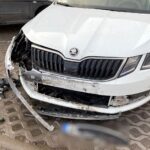 12.03.2021 Kielce. Kolizja na ul. Mielczarskiego / Wiktor Taszłow / Radio Kielce