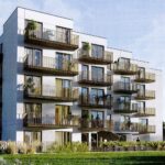 21.12.2020 Pińczów. Wizualizacja nowego bloku mieszkalnego i jego otoczenia / TERA GROUP Pracownia Architektoniczna Sp. z o.o.