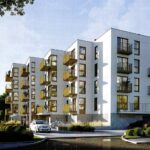 21.12.2020 Pińczów. Wizualizacja nowego bloku mieszkalnego i jego otoczenia / TERA GROUP Pracownia Architektoniczna Sp. z o.o.