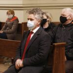 05.03.2021 Kielce. Msza św. poświęcona zamordowanym w Katyniu. Na zdjęciu senator Krzysztof Słoń / Jarosław Kubalski / Radio Kielce