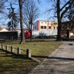 02.03.2021. Opatów. Skwer im. Witolda Gombrowicza / Emilia Sitarska / Radio Kielce