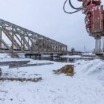 01.02.2021. Ostrowiec Św. Demontaż mostu nad Kamienną / plk-polskawschodnia.pl