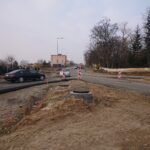 04.03.2021 Ostrowiec Świętokrzyski. Prace na ul. Denkowskiej / Emilia Sitarska / Radio Kielce