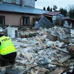 23.03.2021. Ćmielów. Wybuch gazu w domu jednorodzinnym / Emilia Sitarska / Radio Kielce