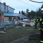 23.03.2021. Ćmielów. Wybuch gazu w domu jednorodzinnym / Emilia Sitarska / Radio Kielce