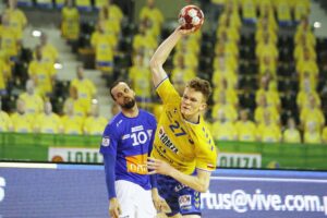 06.03.2021 Kielce. Piłka ręczna mężczyzn. PGNiG Superliga. Mecz Łomża Vive Kielce - Górnik Zabrze. Daniel Dujszebajew / Jarosław Kubalski / Radio Kielce