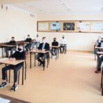 17.03.2021. Kielce. Szkoła Podstawowa nr 39. Próbny egzaminy ósmoklasisty / Wiktor Taszłow / Radio Kielce