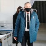 19.03.2021. Kielce. Konferencja wojewody w szpitalu tymczasowym. Na zdjęciu: Zbigniew Koniusz - wojewoda świętokrzyski / Wiktor Taszłow / Radio Kielce