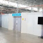 19.03.2021. Kielce. Konferencja wojewody w szpitalu tymczasowym / Wiktor Taszłow / Radio Kielce