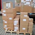 23.03.2021. Kielce. Wojewoda przekazuje sprzęt medyczny szpitalom / Wiktor Taszłow / Radio Kielce