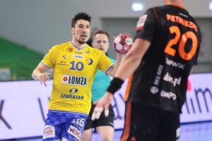 24.03.2021 Kielce. Mecz 20. kolejki PGNiG Superligi: Łomża Vive Kielce - Zagłębie Lubin / Wiktor Taszłow / Radio Kielce