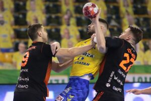 24.03.2021 Kielce. Mecz 20. kolejki PGNiG Superligi: Łomża Vive Kielce - Zagłębie Lubin / Wiktor Taszłow / Radio Kielce