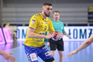 24.03.2021 Kielce. Mecz 20. kolejki PGNiG Superligi: Łomża Vive Kielce - Zagłębie Lubin / Wiktor Taszłow / Radio Kielce