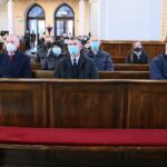 26.03.2021. Masłów. Modlitewne spotkanie upamiętniające Ojca świętego Jana Pawła II. Na zdjęciu (z lewej): Tomasza Lato - wójt gminy Masłów / Wiktor Taszłow / Radio Kielce