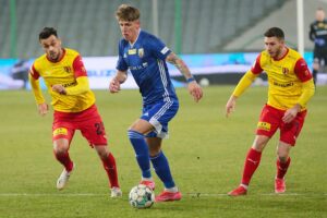 26.03.2021. Kielce. Mecz Korona Kielce - Miedź Legnica / Wiktor Taszłow / Radio Kielce