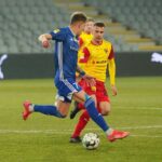 26.03.2021. Kielce. Mecz Korona Kielce - Miedź Legnica / Wiktor Taszłow / Radio Kielce