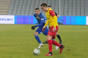 26.03.2021. Kielce. Mecz Korona Kielce - Miedź Legnica / Wiktor Taszłow / Radio Kielce