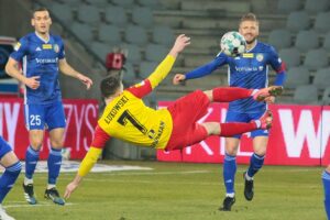 26.03.2021. Kielce. Mecz Korona Kielce - Miedź Legnica / Wiktor Taszłow / Radio Kielce