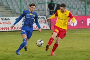 26.03.2021. Kielce. Mecz Korona Kielce - Miedź Legnica / Wiktor Taszłow / Radio Kielce