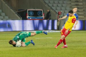 26.03.2021. Kielce. Mecz Korona Kielce - Miedź Legnica / Wiktor Taszłow / Radio Kielce