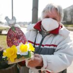 27.03.2021. Kielce. Dekoracje świąteczne na bazarze / Wiktor Taszłow / Radio Kielce