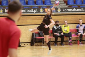 27.03.2021. Kielce. 14. kolejka I ligi piłkarek ręcznych Suzuki Korona Handball - MKS Karczew / Wiktor Taszłow / Radio Kielce