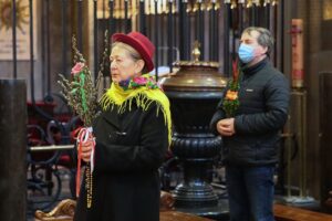 28.03.2021. Kielce. Niedziela Palmowa. Msza św. w bazylice katedralnej / Wiktor Taszłow / Radio Kielce