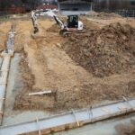 29.03.2021. Nowa Słupia. Budowa Parku Dziedzictwa Gór Świętokrzyskich / Wiktor Taszłow / Radio Kielce