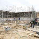 29.03.2021. Nowa Słupia. Budowa Parku Dziedzictwa Gór Świętokrzyskich / Wiktor Taszłow / Radio Kielce