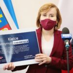 31.03.2021. Kielce. Fundusz Inicjatyw Lokalnych. Konferencja prasowa. Na zdjęciu: Anna Krupka - wiceminister kultury, dziedzictwa narodowego i sportu / Wiktor Taszłow / Radio Kielce