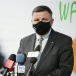 01.03.2021. Kielce. Wojewódzki Fundusz Ochrony Środowiska w Kielcach. Konferencja prasowa. Na zdjęciu: Andrzej Kryj - poseł / Wiktor Taszłow / Radio Kielce