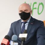 01.03.2021. Kielce. Wojewódzki Fundusz Ochrony Środowiska w Kielcach. Konferencja prasowa. Na zdjęciu: Rafał Nowak - wicewojewoda świętokrzyski / Wiktor Taszłow / Radio Kielce