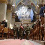 01.03.2021. Kielce. Uroczysta msza święta z okazji Narodowego Dnia Pamięci "Żołnierzy Wyklętych" / Wiktor Taszłow / Radio Kielce