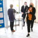 04.03.2021. Kielce. IV Liceum Ogólnokształcące w Kielcach. Próbna matura z matematyki / Wiktor Taszłow / Radio Kielce