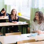 04.03.2021. Kielce. IV Liceum Ogólnokształcące w Kielcach. Próbna matura z matematyki / Wiktor Taszłow / Radio Kielce