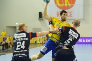 04.03.2021. Kielce. Mecz piłkarzy ręcznych: Flensburg-Handewitt - Łomża Vive Kielce / Wiktor Taszłow / Radio Kielce