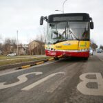 05.03.2021. Kielce. Kolizja z udziałem autobusu MPK / Wiktor Taszłow / Radio Kielce