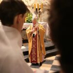 08.03.2021. Jędrzejów. Poświęcenie kaplicy bł. Wincentego Kadłubka. Na zdjęciu: abp Marek Jędraszewski, metropolita krakowski / Wiktor Taszłow / Radio Kielce