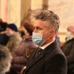 08.03.2021. Jędrzejów. Msza święta, w trakcie której poświęcona została kaplica bł. Wincentego Kadłubka. Na zdjęciu: Krzysztof Słoń - senator PiS / Wiktor Taszłow / Radio Kielce